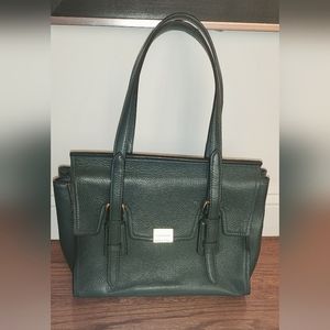 BCBGMAXAZRIA leather satchel forest green bag